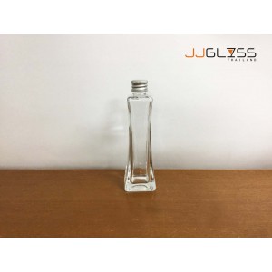 Tower 50 ML. (Cover Silver) - 50ml. Round Bottle Glass Juice